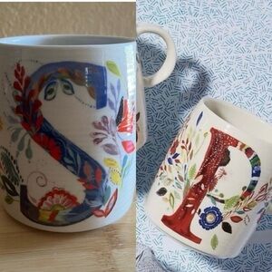 NWT “S” Anthropologie Starla “S” Mug